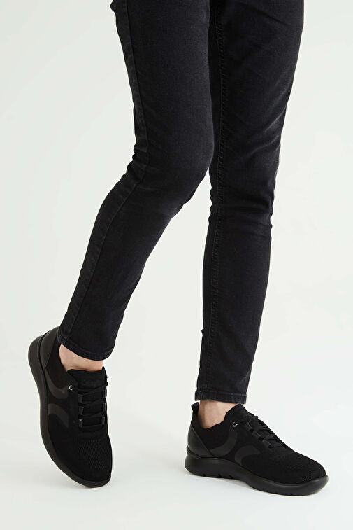 CALLAGHAN Erkek Tekstil Deri Siyah Sneakers & Spor Ayakkabı - Görsel 3