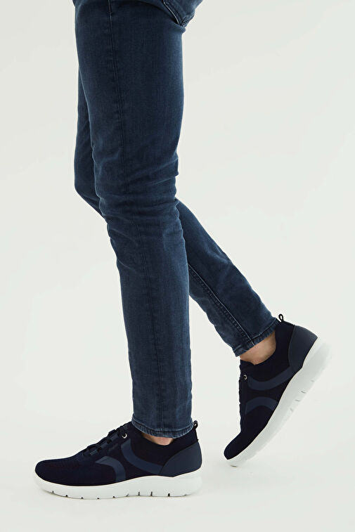 CALLAGHAN Erkek Tekstil Deri Lacivert Sneakers & Spor Ayakkabı - Görsel 2