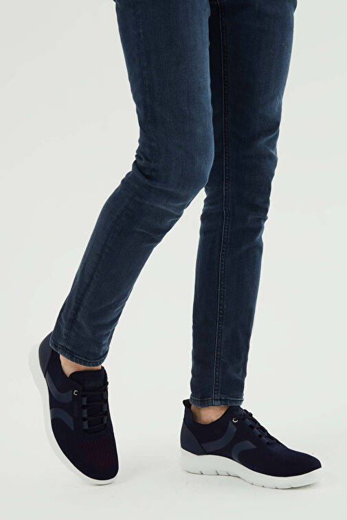 CALLAGHAN Erkek Tekstil Deri Lacivert Sneakers & Spor Ayakkabı - Görsel 3