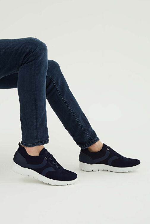 CALLAGHAN Erkek Tekstil Deri Lacivert Sneakers & Spor Ayakkabı - Görsel 4