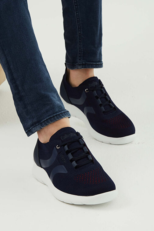 CALLAGHAN Erkek Tekstil Deri Lacivert Sneakers & Spor Ayakkabı - Görsel 5