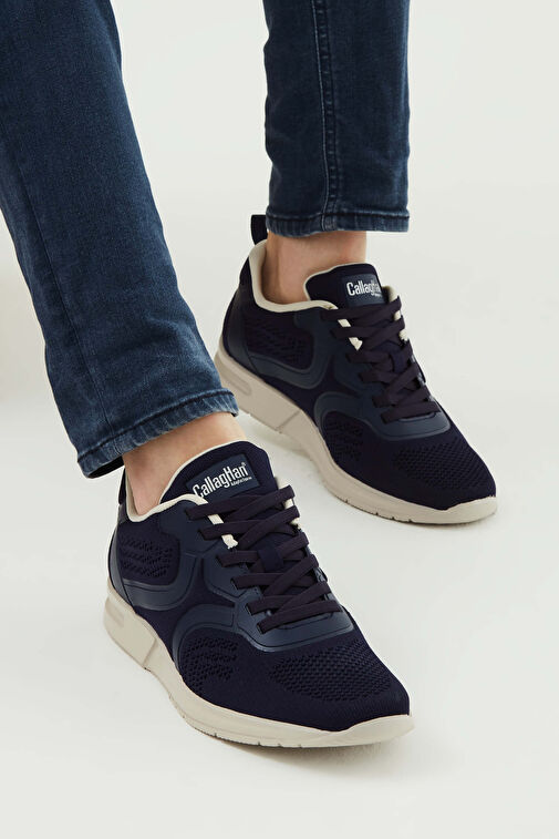 Callaghan Lacivert Erkek Deri Sneaker 618 91318 ERK AYK Y23 - Görsel 5