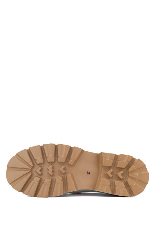 Tamer Tanca Kadın Hakiki Deri Bej Loafer Ayakkabı - Görsel 3