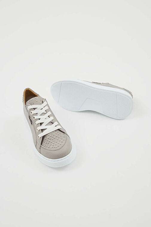 Tamer Tanca Tamer Tanca Kadın Hakiki Deri Gri Sneakers & Spor Ayakkabı | Boyner Gri - 14. görsel