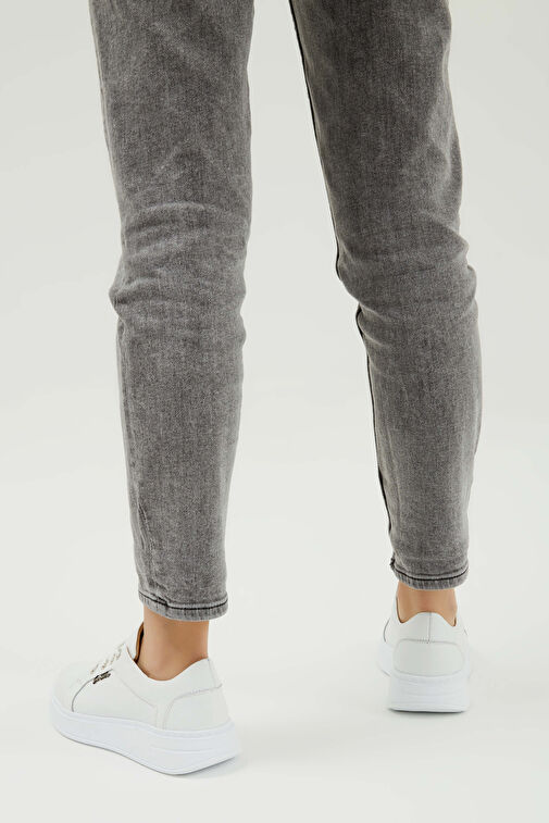 Tamer Tanca Tamer Tanca Beyaz Kadın Deri Sneaker 33 28 BN AYK Y23 | Boyner Beyaz - 4. görsel