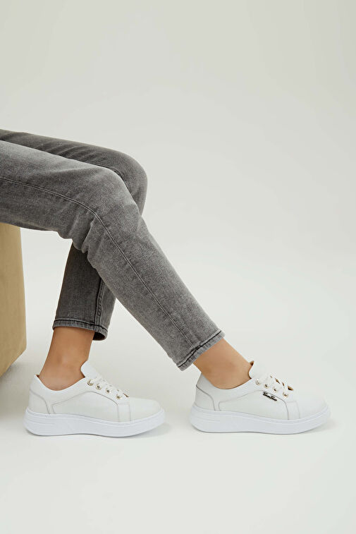 Tamer Tanca Tamer Tanca Beyaz Kadın Deri Sneaker 33 28 BN AYK Y23 | Boyner Beyaz - 6. görsel
