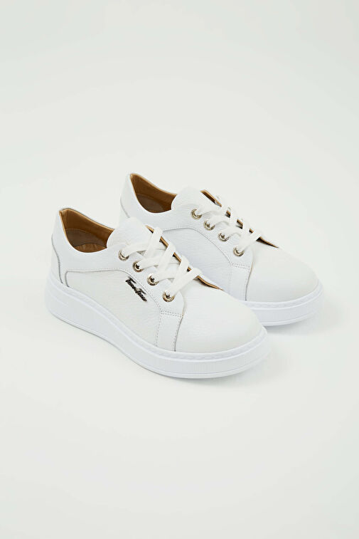Tamer Tanca Tamer Tanca Beyaz Kadın Deri Sneaker 33 28 BN AYK Y23 | Boyner Beyaz - 11. görsel