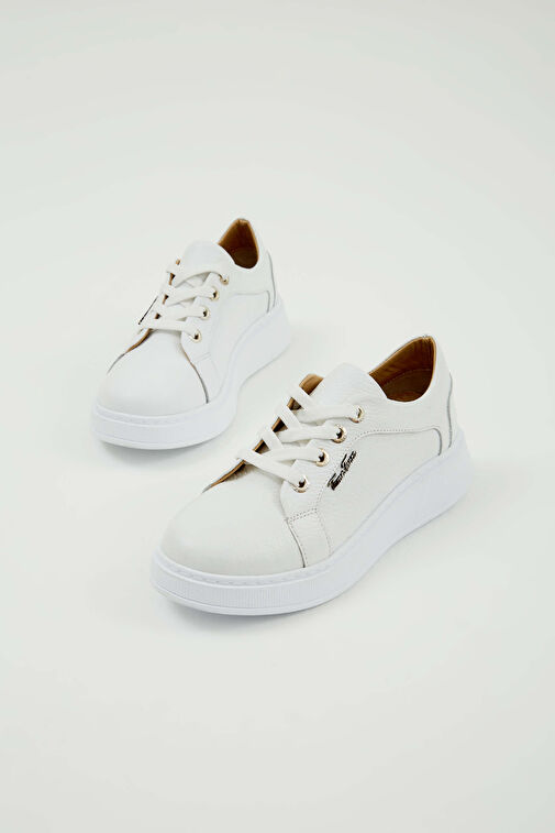 Tamer Tanca Tamer Tanca Beyaz Kadın Deri Sneaker 33 28 BN AYK Y23 | Boyner Beyaz - 9. görsel