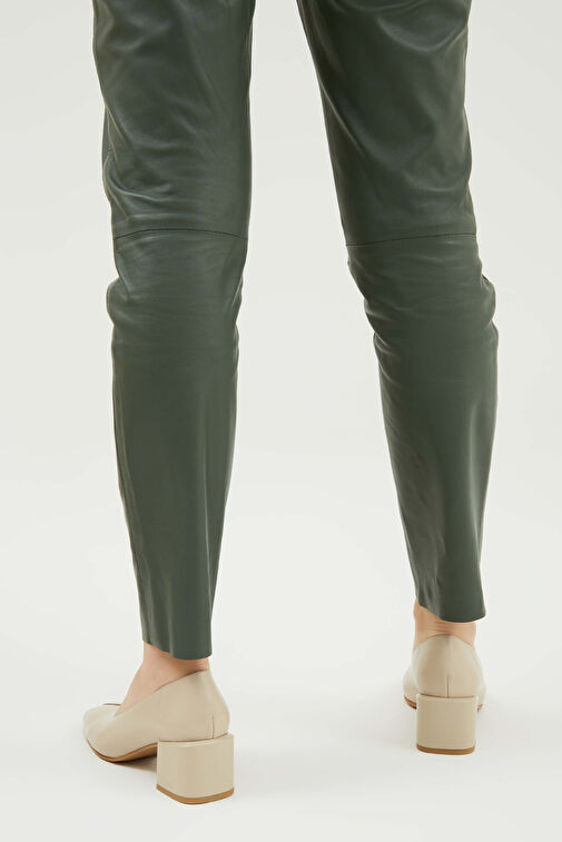 Tamer Tanca Lacivert Kadın Deri Topuklu Ayakkabı 33 2441289-1 BN AYK Y23 - Görsel 3