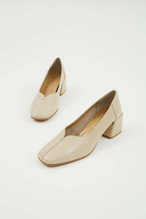 Tamer Tanca Lacivert Kadın Deri Topuklu Ayakkabı 33 2441289-1 BN AYK Y23 - Görsel 7