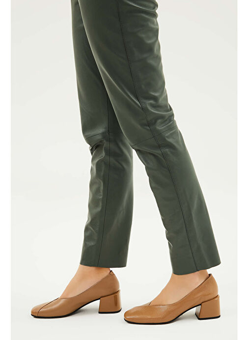 Tamer Tanca Kadın Hakiki Deri Vizon Topuklu Ayakkabı - Görsel 7