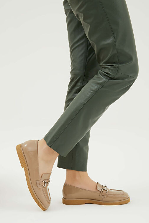 Tamer Tanca Vizon Kadın Rugan Loafer 33 4008 Y BN AYK Y23 - Görsel 2