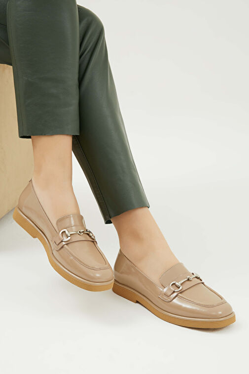 Tamer Tanca Vizon Kadın Rugan Loafer 33 4008 Y BN AYK Y23 - Görsel 6