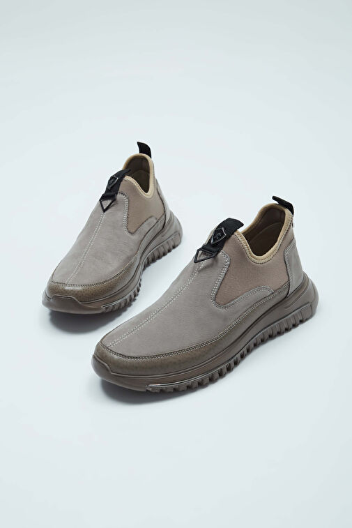 Tamer Tanca Erkek Hakiki Deri Vizon Sneakers & Spor Ayakkabı - Görsel 2