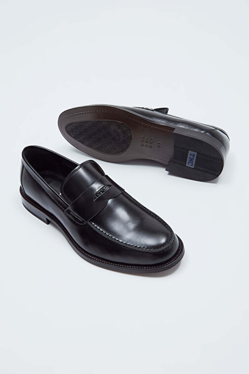 Tamer Tanca Erkek Hakiki Deri Siyah Açma Makosen Ayakkabı - Görsel 8
