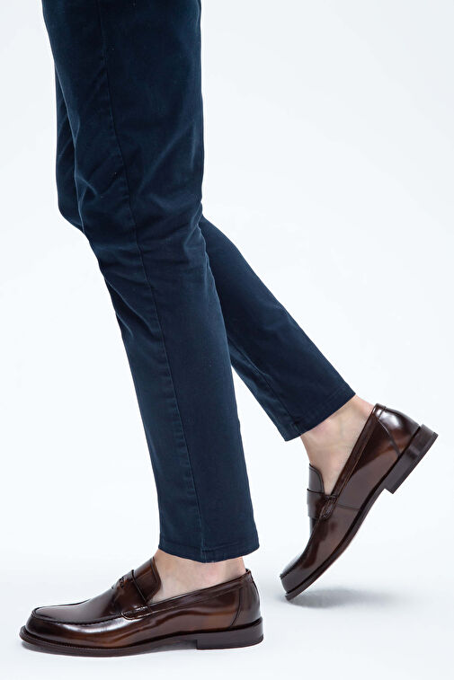 Tamer Tanca Erkek Hakiki Deri Taba Makosen Ayakkabı - Görsel 2