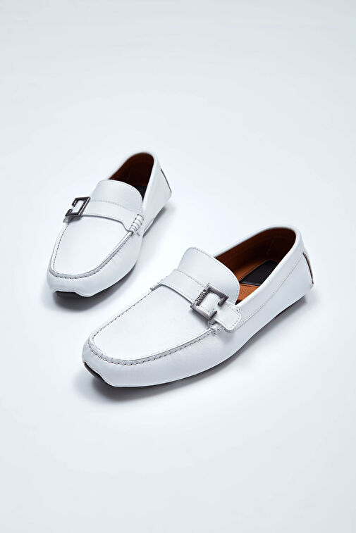 Rossi ROSSI Erkek Hakiki Deri Beyaz Loafer Ayakkabı Boyner'de! Beyaz - 6. görsel