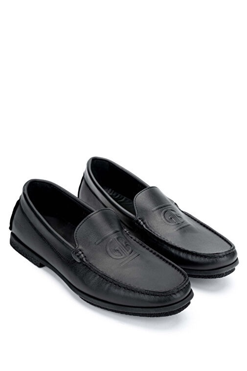 Butteri Erkek Hakiki Deri Siyah Casual Ayakkabı - Görsel 3