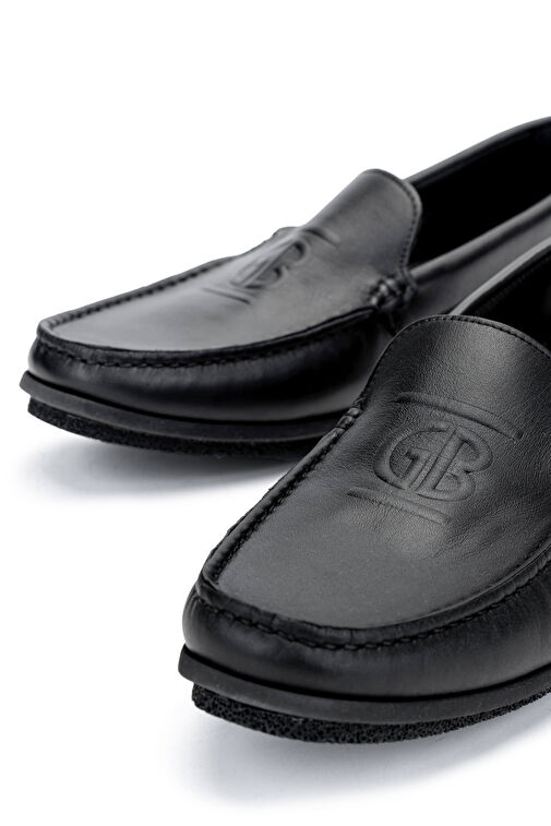 Butteri Erkek Hakiki Deri Siyah Casual Ayakkabı - Görsel 4