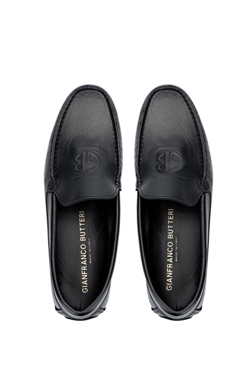 Butteri Erkek Hakiki Deri Siyah Casual Ayakkabı - Görsel 6