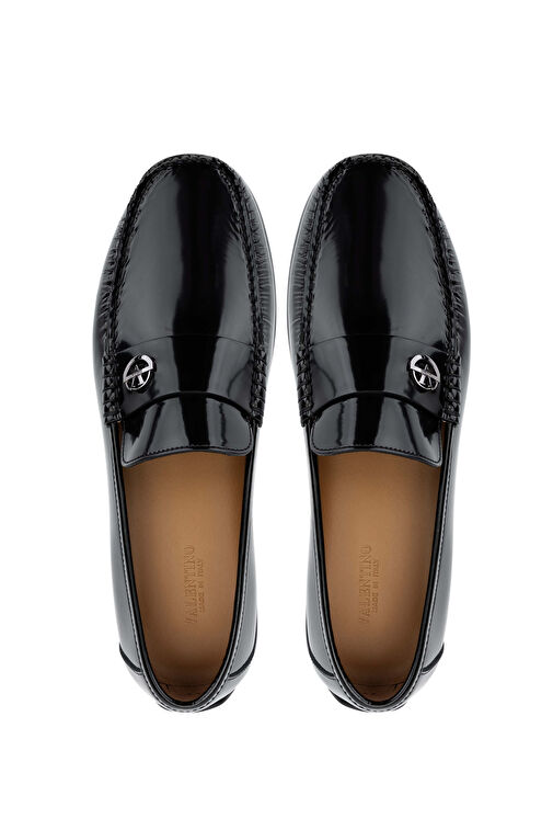 VALENTINO Erkek Hakiki Deri Siyah Loafer Ayakkabı - Görsel 6