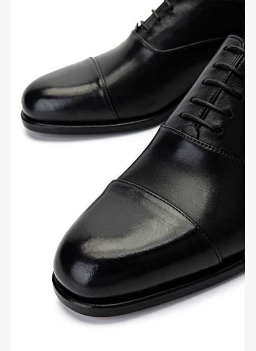 VALENTINO Erkek Hakiki Deri Siyah Klasik Ayakkabı - Görsel 5