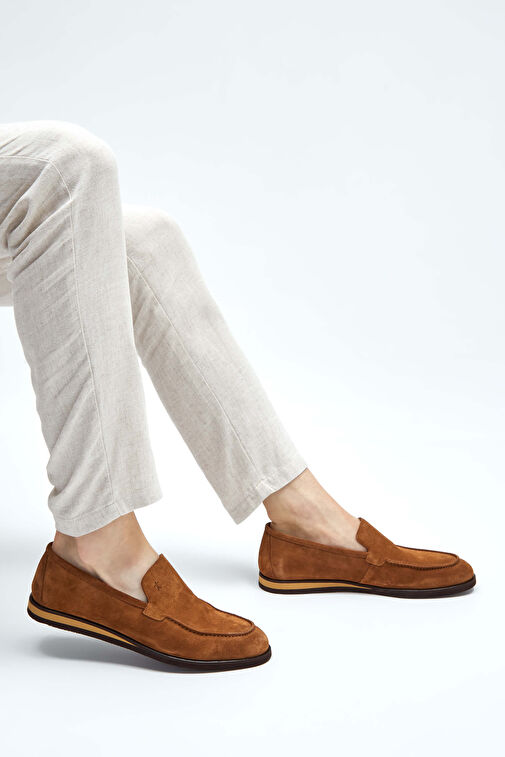 Tamer Tanca Mavi Erkek Süet Loafer 537 3178 ERK AYK Y23 - Görsel 2