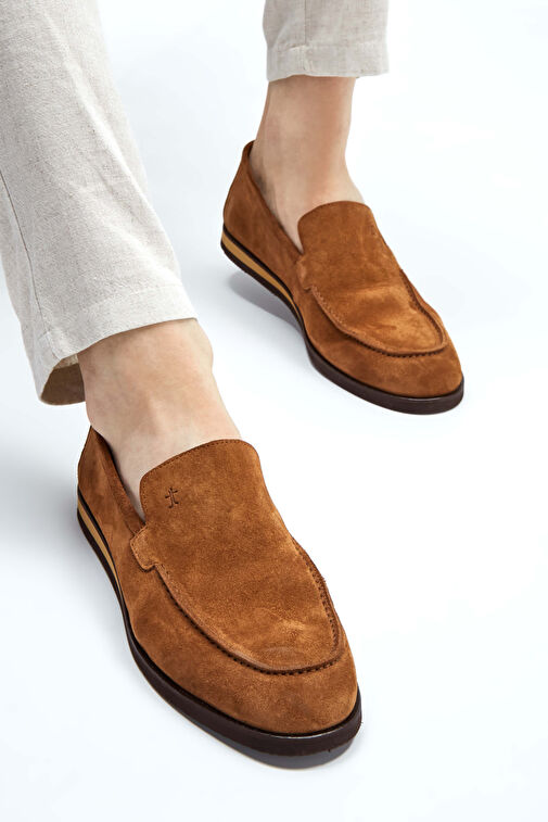 Tamer Tanca Mavi Erkek Süet Loafer 537 3178 ERK AYK Y23 - Görsel 3