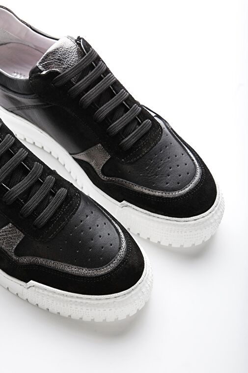 Valmenti Celeste Kadın Siyah Multi Hakiki Deri Sneakers & Spor Ayakkabı - Görsel 5