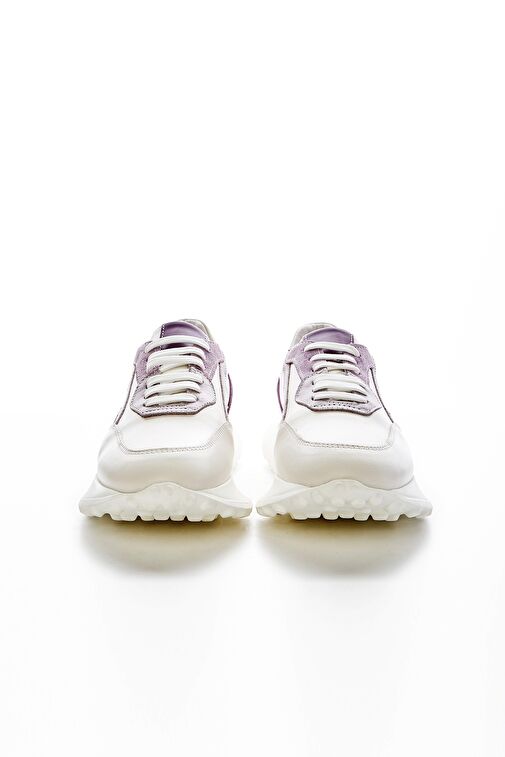 Valmenti Lila-Beyaz Kadın Deri Sneaker 957 39180 BN AYK Y23 - Görsel 3