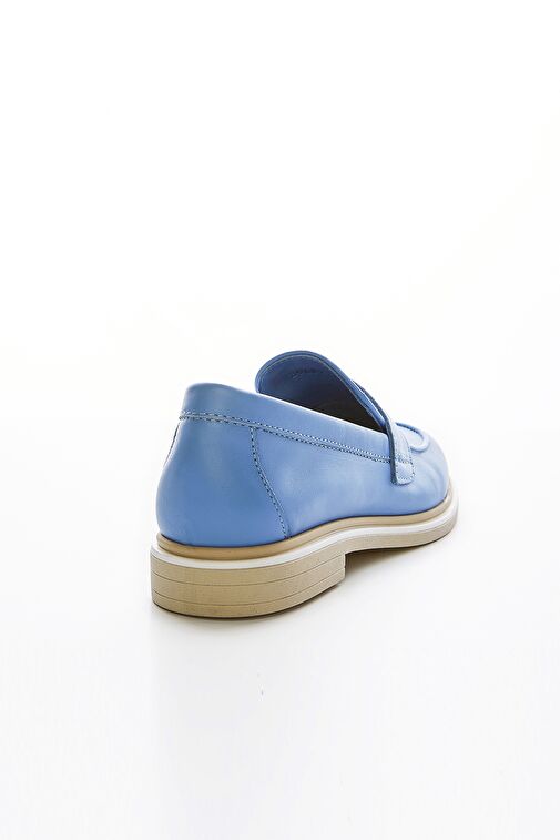 Valmenti Açık Mavi Kadın Deri Loafer 957 39001 BN AYK Y23 - Görsel 6