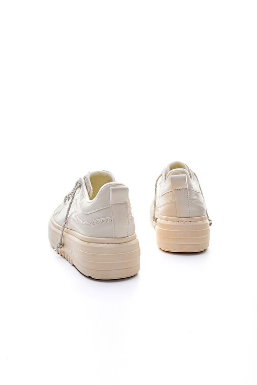 Valmenti Clair Kadın Bej Suni Deri Spor Ayakkabı - Görsel 5