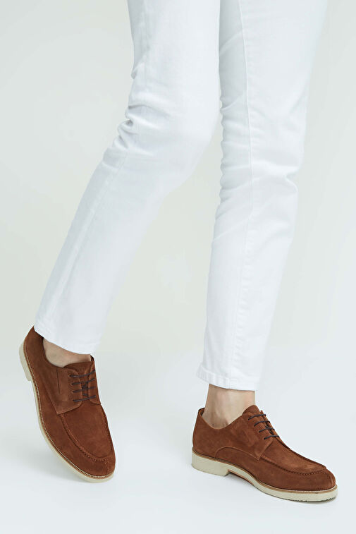 Tamer Tanca Erkek Hakiki Deri Tarçın Casual Ayakkabı - Görsel 3