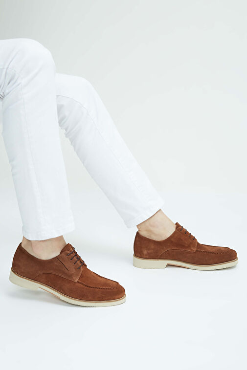 Tamer Tanca Erkek Hakiki Deri Tarçın Casual Ayakkabı - Görsel 4