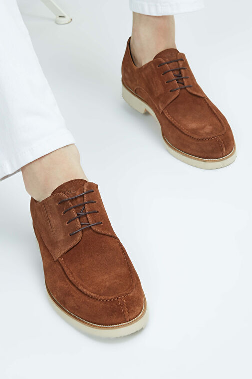 Tamer Tanca Erkek Hakiki Deri Tarçın Casual Ayakkabı - Görsel 5