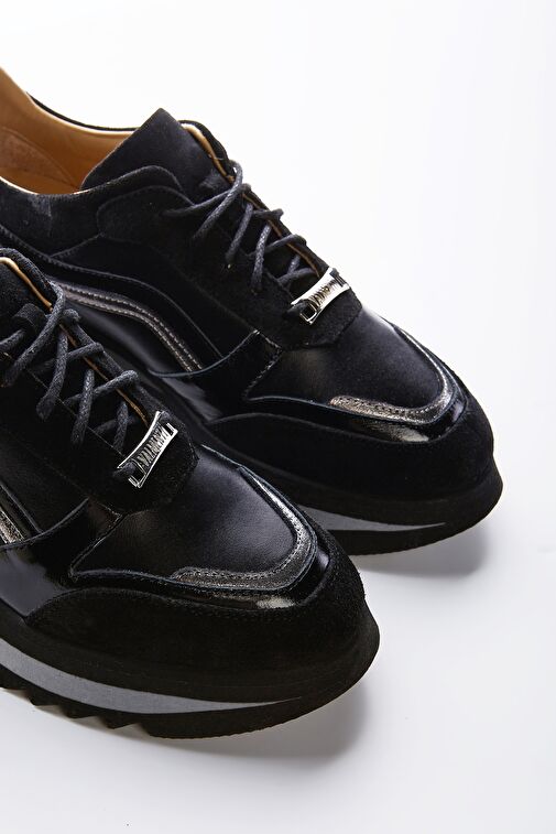 Valmenti Valmenti Lucia Kadın Siyah Hakiki Deri Sneakers & Spor Ayakkabı | Boyner Siyah - 5. görsel