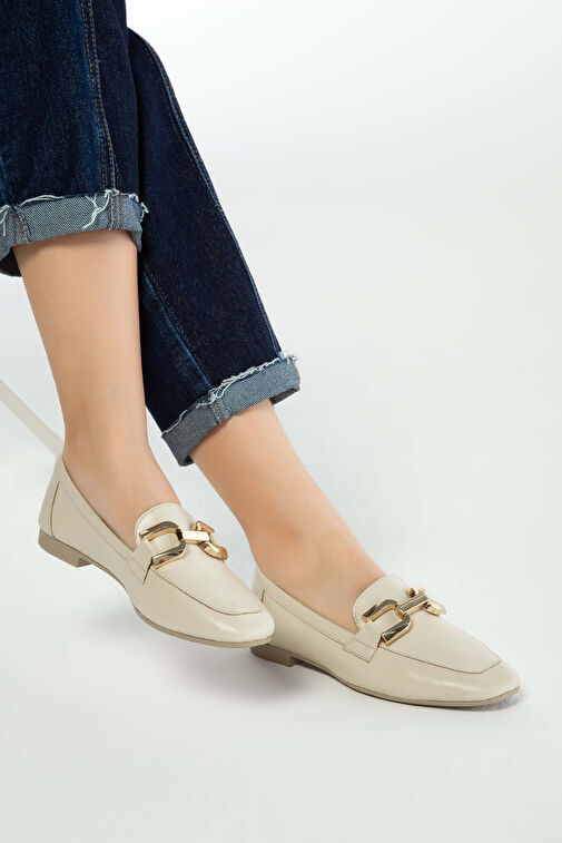 Tamer Tanca Vizon Kadın Deri Loafer 961 58 BN AYK Y23 - Görsel 2