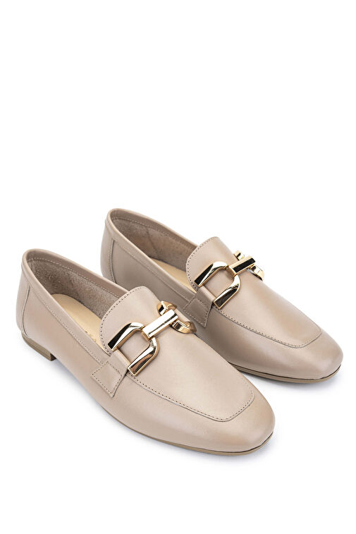 Tamer Tanca Kadın Hakiki Deri Vizon Loafer Ayakkabı - Görsel 2