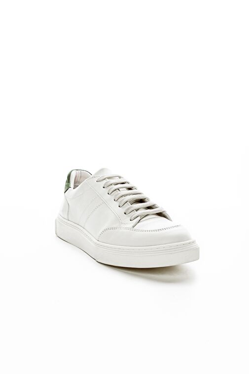 Valmenti Cinzia Kadın Beyaz\Yeşil Hakiki Deri Sneakers & Spor Ayakkabı - Görsel 3