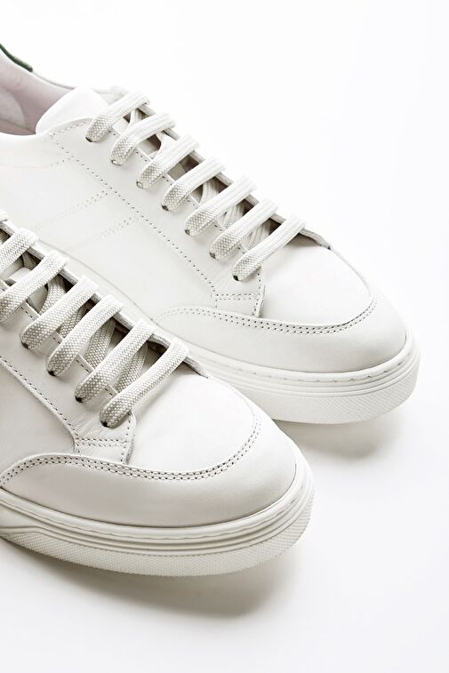 Valmenti Cinzia Kadın Beyaz\Yeşil Hakiki Deri Sneakers & Spor Ayakkabı - Görsel 5