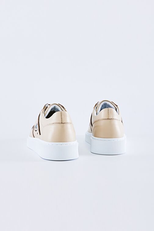 Valmenti Bej Kadın Deri Sneaker 352 645 BN AYK Y23 - Görsel 4