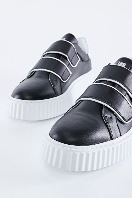 Valmenti Felipe Erkek Lacivert Nappa Hakiki Deri Spor Ayakkabı - Görsel 5