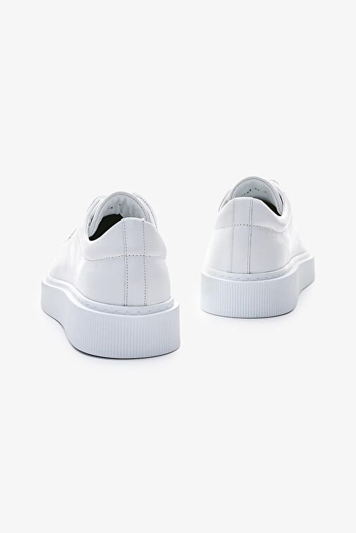 Valmenti Fredo Erkek Gri Hakiki Deri Spor Ayakkabı - Görsel 5