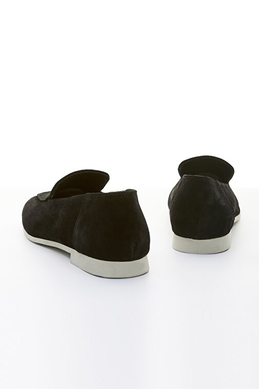 Valmenti Siyah Kadın Süet Loafer 902 6765 BN AYK Y23 - Görsel 5