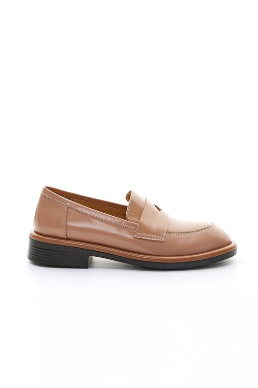 Valmenti Emma Kadın Bej Açma Hakiki Deri Loafer Ayakkabı - Görsel 2