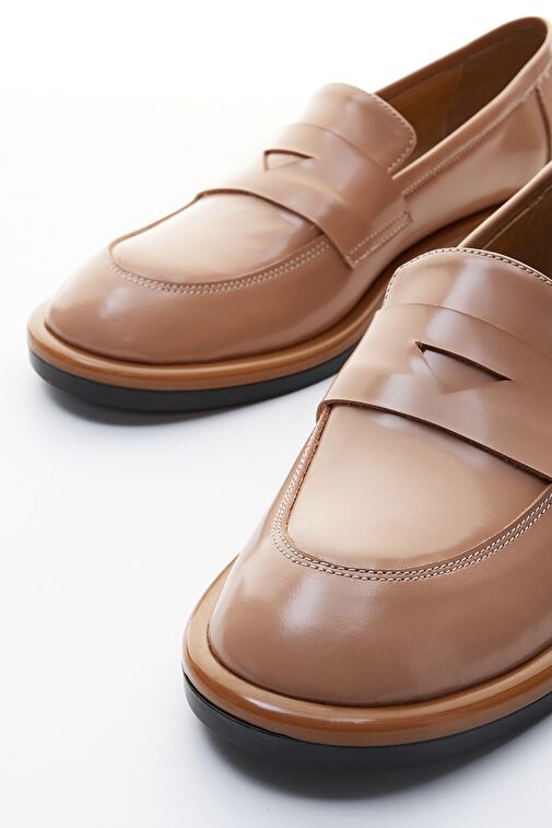 Valmenti Emma Kadın Bej Açma Hakiki Deri Loafer Ayakkabı - Görsel 4