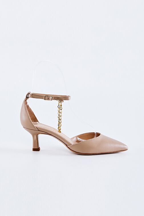 Valmenti Bianca Kadın Nude Hakiki Deri Topuklu Ayakkabı - Görsel 2