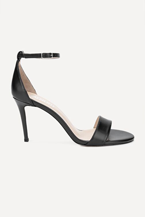 Valmenti Taine Kadın Siyah Cilt Hakiki Deri Topuklu Ayakkabı - Görsel 2