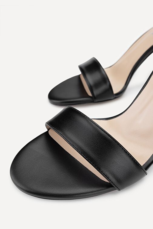 Valmenti Taine Kadın Siyah Cilt Hakiki Deri Topuklu Ayakkabı - Görsel 3