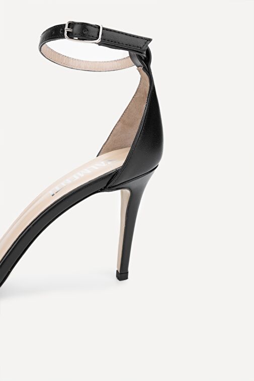 Valmenti Taine Kadın Siyah Cilt Hakiki Deri Topuklu Ayakkabı - Görsel 4